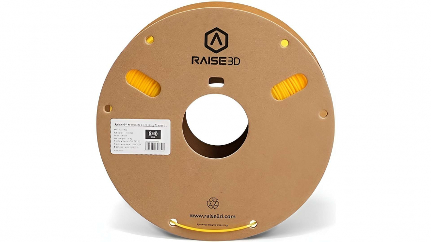 PLA Premium пластик Raise3D Yellow 1,75 мм 1 кг