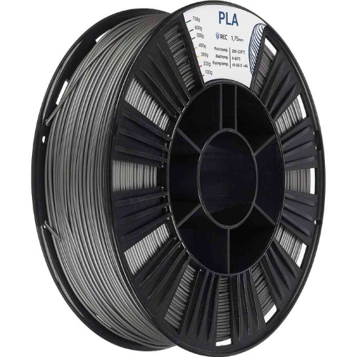 PLA пластик REC серебристый 1,75 мм 0,75 кг