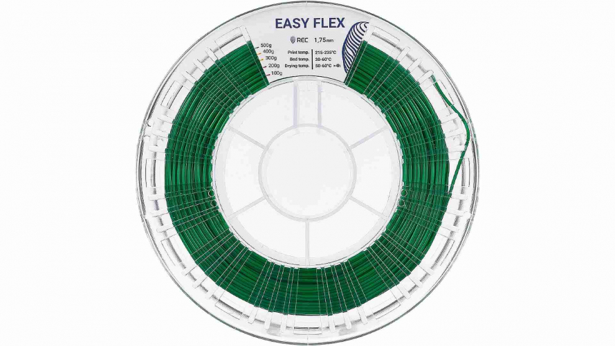 TPU A95 пластик REC Easy Flex зеленый 1,75 мм 0,5 кг