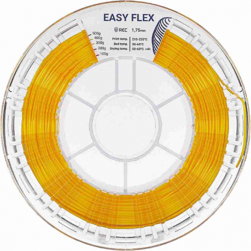 TPU A95 пластик REC Easy Flex желтый 1,75 мм 0,5 кг