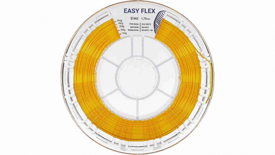 TPU A95 пластик REC Easy Flex желтый 1,75 мм 0,5 кг