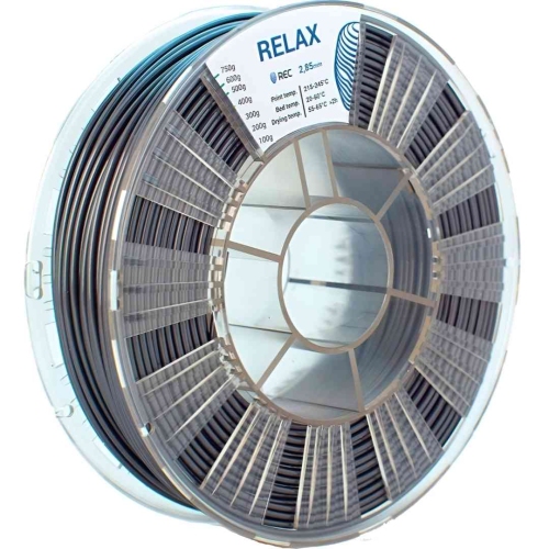 PETG пластик REC Relax серебристый 2,85 мм 0,75 кг