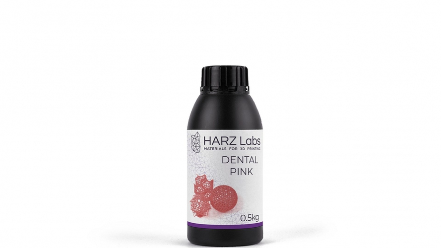 Фотополимер HARZ Labs Dental Pink (0,5 кг)