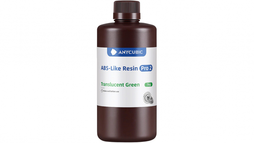 Фотополимер Anycubic ABS-Like Resin Pro 2 Translucent Green (1 кг)