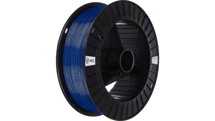 RELAX пластик REC синий — прочный PETG с минимальной усадкой для 3D-печати 1,75 мм 2 кг