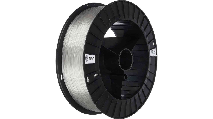 RELAX пластик REC прозрачный — прочный PETG с минимальной усадкой для 3D-печати 1,75 мм 2 кг