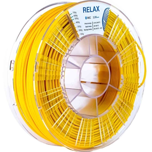 PETG пластик REC Relax желтый 2,85 мм 0,75 кг