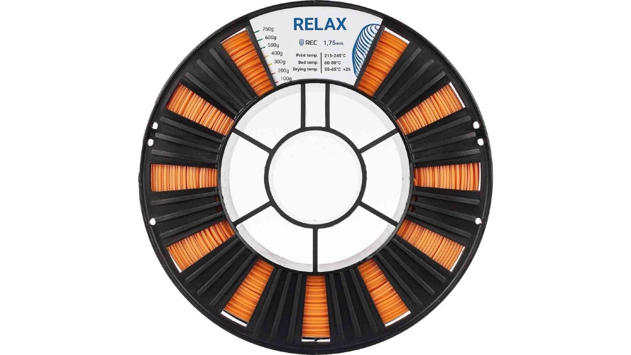 PETG пластик REC Relax оранжевый 1,75 мм 0,75 кг