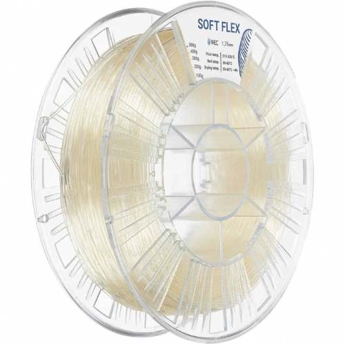 TPU A70 пластик REC Soft Flex прозрачный 1,75 мм 0,5 кг