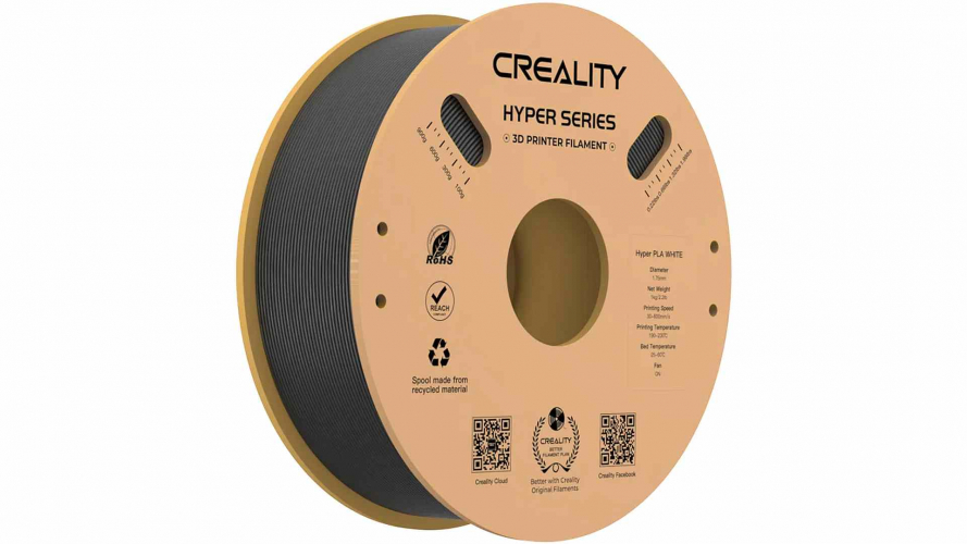 PLA Hyper series пластик Creality Black 1,75 мм 1 кг