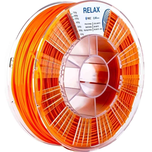 PETG пластик REC Relax оранжевый 2,85 мм 0,75 кг