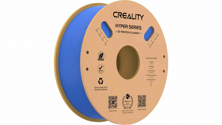 PLA Hyper series пластик Creality Blue 1,75 мм 1 кг
