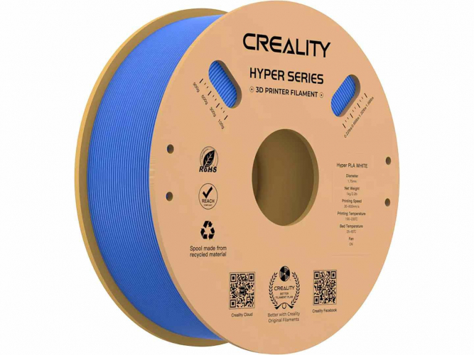 PLA Hyper series пластик Creality Blue 1,75 мм 1 кг