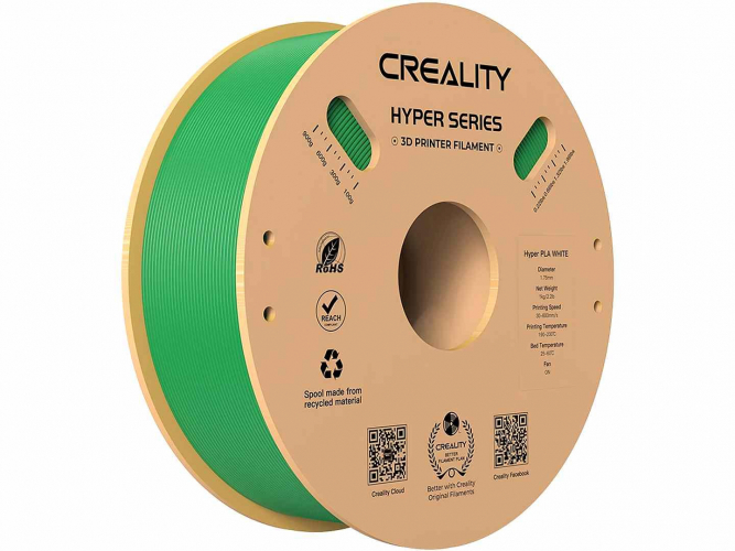 PLA Hyper series пластик Creality Green 1,75 мм 1 кг