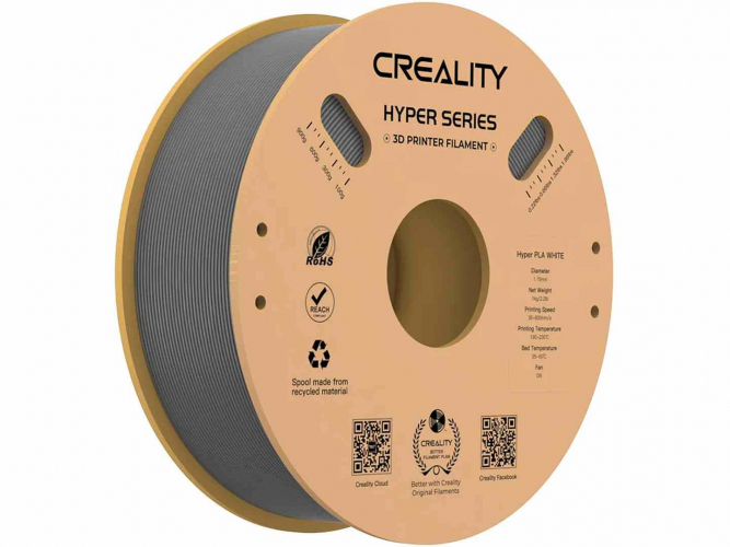 PLA Hyper series пластик Creality Grey 1,75 мм 1 кг