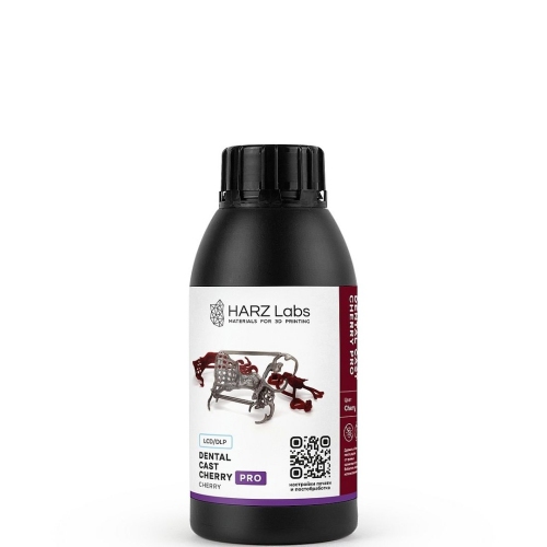 Фотополимер HARZ Labs Dental Cast Cherry PRO (0,5 кг)
