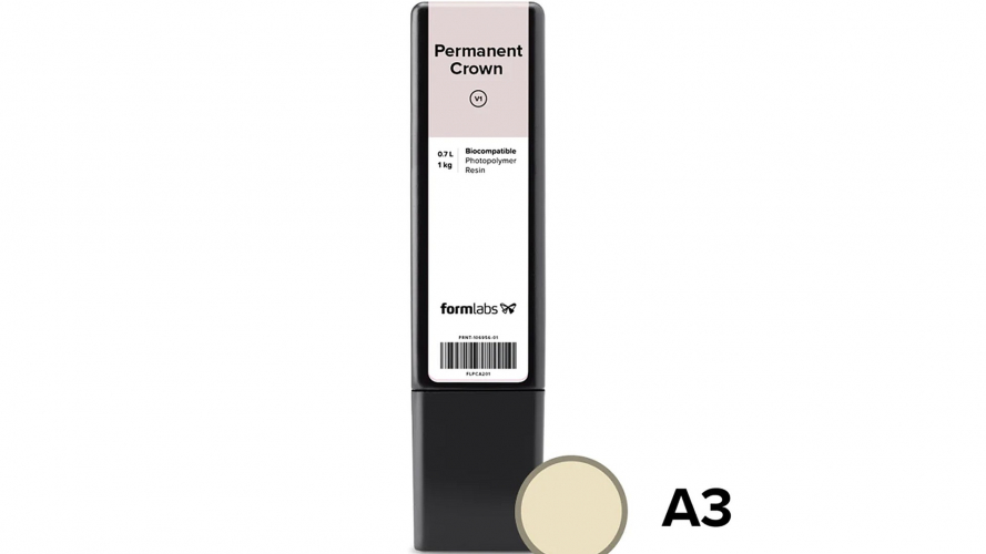 Фотополимер Formlabs Permanent Crown Resin A3 (0,7 л)