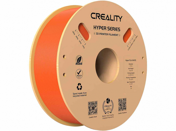 PLA Hyper series пластик Creality Orange 1,75 мм 1 кг