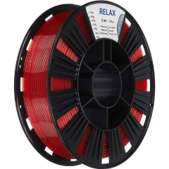 PETG пластик REC Relax прозрачный красный 1,75 мм 0,75 кг