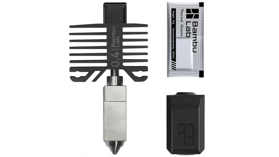 Хотенд 3D-принтера Bambu Lab X1 & P1 series сопло сталь закаленная 0,4 мм