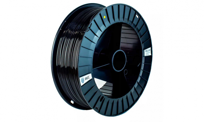 PETG пластик REC Relax черный 2,85 мм 2 кг
