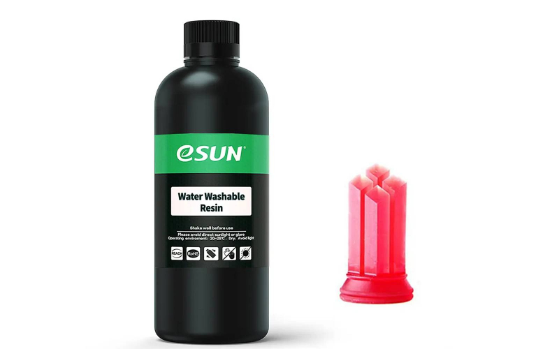 Фотополимер ESUN Water Washable Transparent Red (0,5 кг)