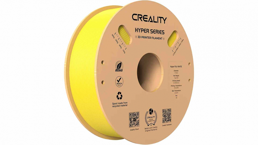 PLA Hyper series пластик Creality Yellow 1,75 мм 1 кг