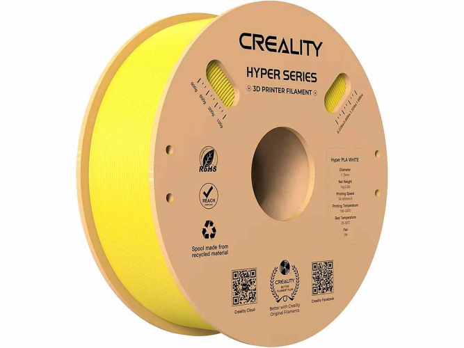 PLA Hyper series пластик Creality Yellow 1,75 мм 1 кг