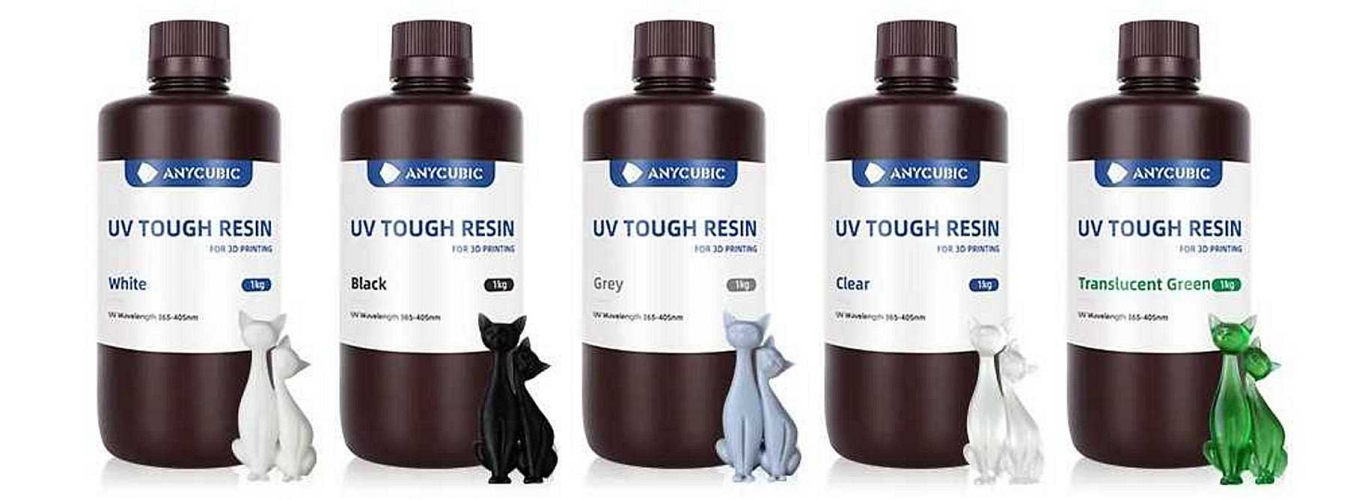 Фотополимер Anycubic UV Tough Grey (1 кг)