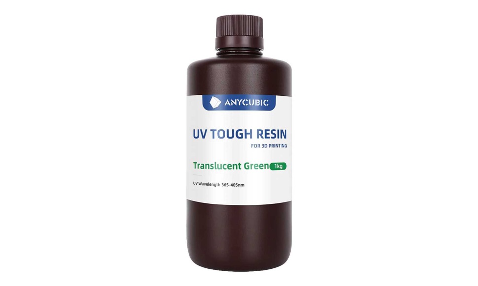 Anycubic UV Tough Resin Translucent Green