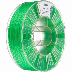 SBS пластик REC прозрачный зеленый 1,75 мм 0,75 кг