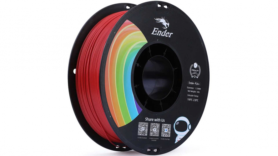 PLA+ Ender series пластик Creality Red 1,75 мм 1 кг