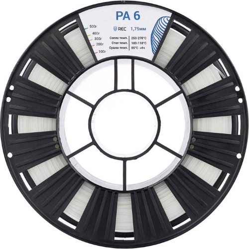 PA6 пластик REC натуральный 1,75 мм 0,5 кг