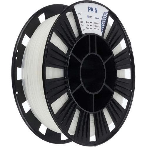 PA6 пластик REC натуральный 1,75 мм 0,5 кг