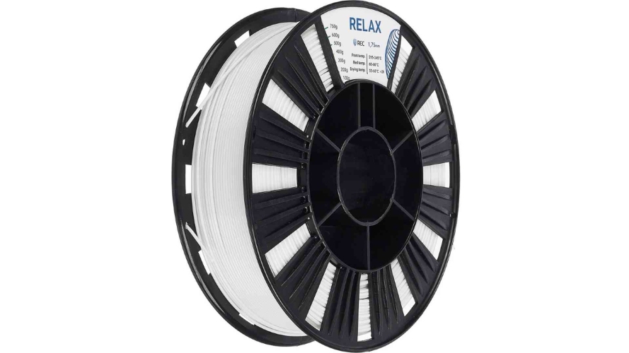 PETG пластик REC Relax белый 1,75 мм 0,75 кг