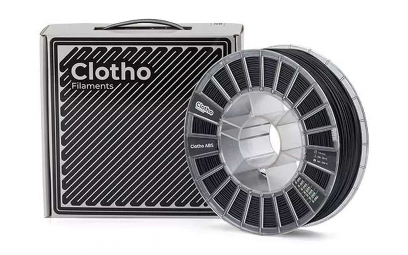 ABS GF-13 пластик Clotho Filaments Black 1,75 мм 2 кг