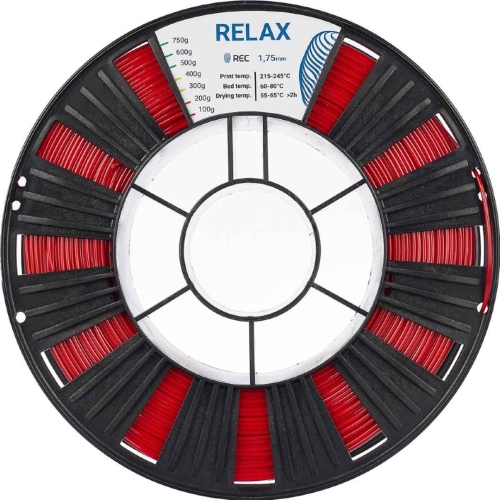 PETG пластик REC Relax красный 1,75 мм 0,75 кг