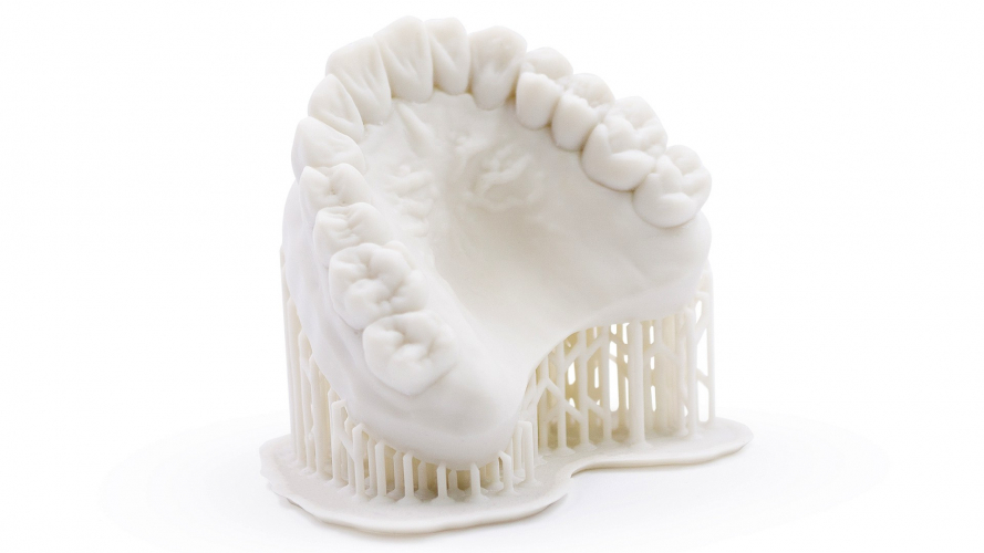 Dental Model Resin Bone фотополимер HARZ Labs для LCD DLP 3D-принтера обладает высокой твердостью, устойчивостью к механическим и термическим воздействиям 1 кг