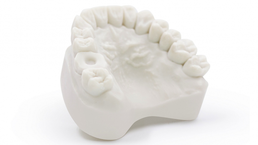 Dental Model Resin Bone фотополимер HARZ Labs для LCD DLP 3D-принтера обладает высокой твердостью, устойчивостью к механическим и термическим воздействиям 1 кг