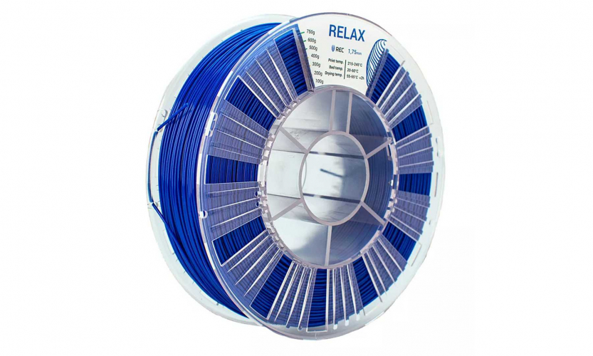 PETG пластик REC Relax синий 1,75 мм 0,75 кг