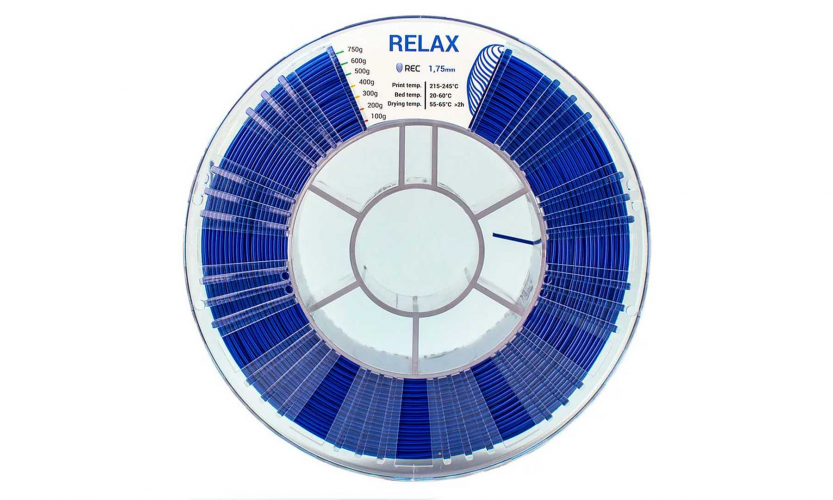 PETG пластик REC Relax синий 1,75 мм 0,75 кг