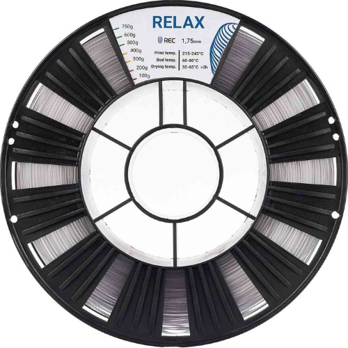 PETG пластик REC Relax прозрачный 1,75 мм 0,75 кг