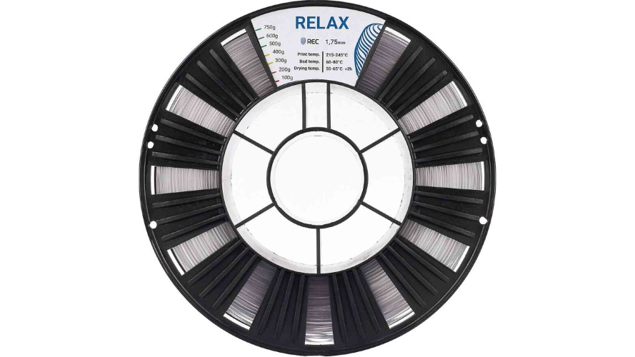 PETG пластик REC Relax прозрачный 1,75 мм 0,75 кг