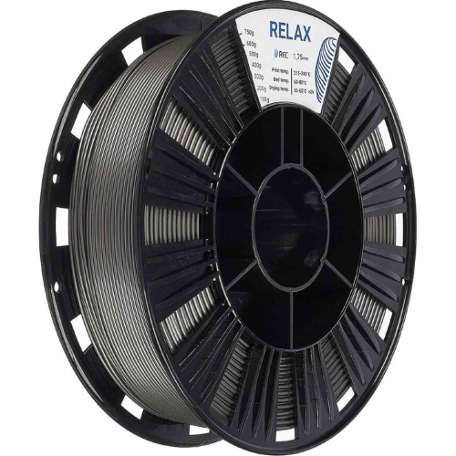 PETG пластик REC Relax серебристый 1,75 мм 0,75 кг