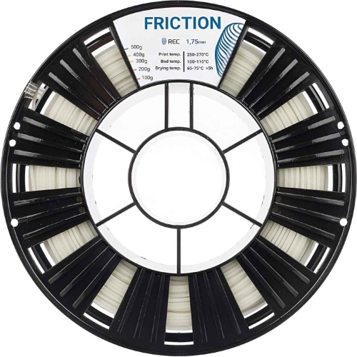 PA12+GF12 пластик REC Friction натуральный 1,75 мм 0,5 кг