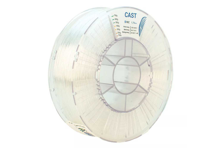PMMA пластик REC Cast натуральный 1,75 мм 0,75 кг