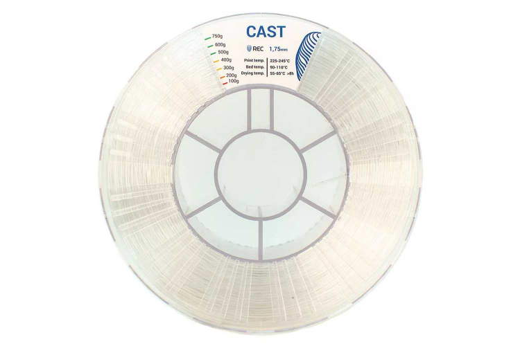 PMMA пластик REC Cast натуральный 1,75 мм 0,75 кг