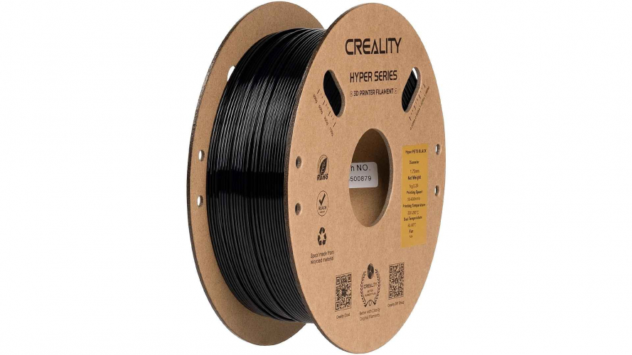 PETG Hyper series пластик Creality Black 1,75 мм 1 кг