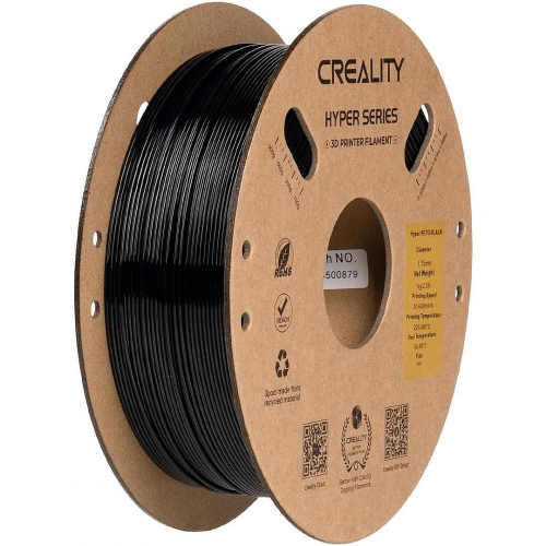 PETG Hyper series пластик Creality Black 1,75 мм 1 кг