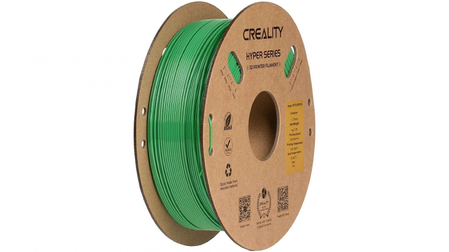 PETG Hyper series пластик Creality Green 1,75 мм 1 кг